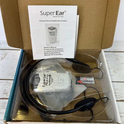 SuperEar Personal Sound Amplifier, Pocket Sound Amplifier, Headphones Plus SE7500