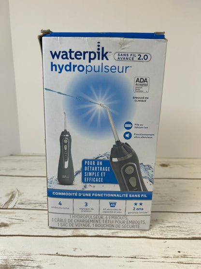 Waterpik Cordless Advanced 2.0 Water Flosser For Teeth, Gums, Braces, Dental Care With Travel Bag and 4 Tips, ADA Accepted, Rechargeable, Portable, and Waterproof, Gray WP-587