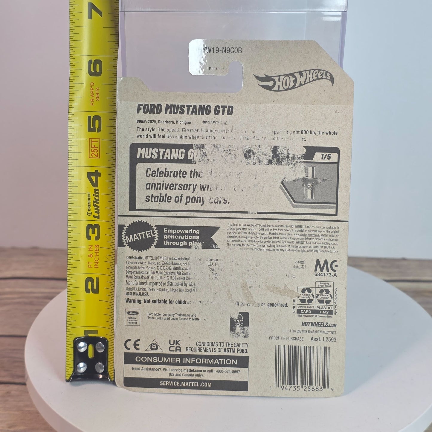 Hot Wheels Ford Mustang GTD 2025 Die-Cast Toy Car Model 34/250 Limited Edition