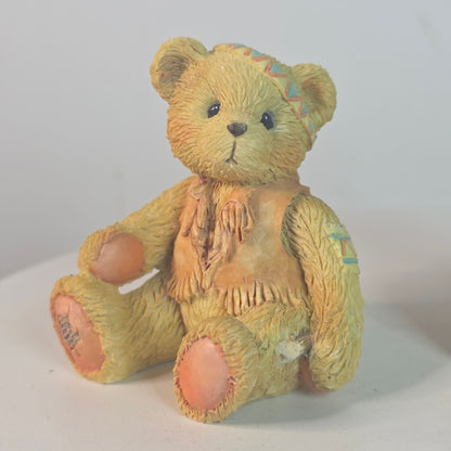 Vintage Bucky & Brenda Hamilton Gifts Figurines 1993 How I Love Being Friends With You 3" Resin Bears