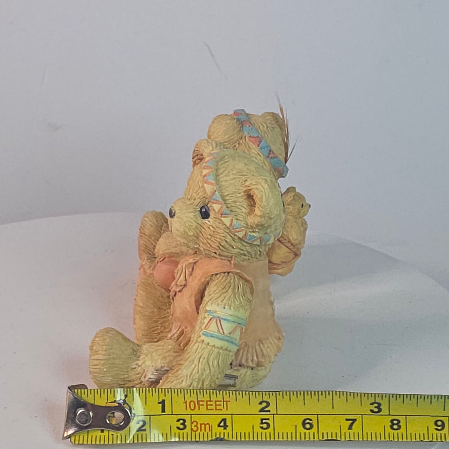 Vintage Bucky & Brenda Hamilton Gifts Figurines 1993 How I Love Being Friends With You 3" Resin Bears