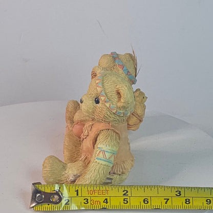 Vintage Bucky & Brenda Hamilton Gifts Figurines 1993 How I Love Being Friends With You 3" Resin Bears