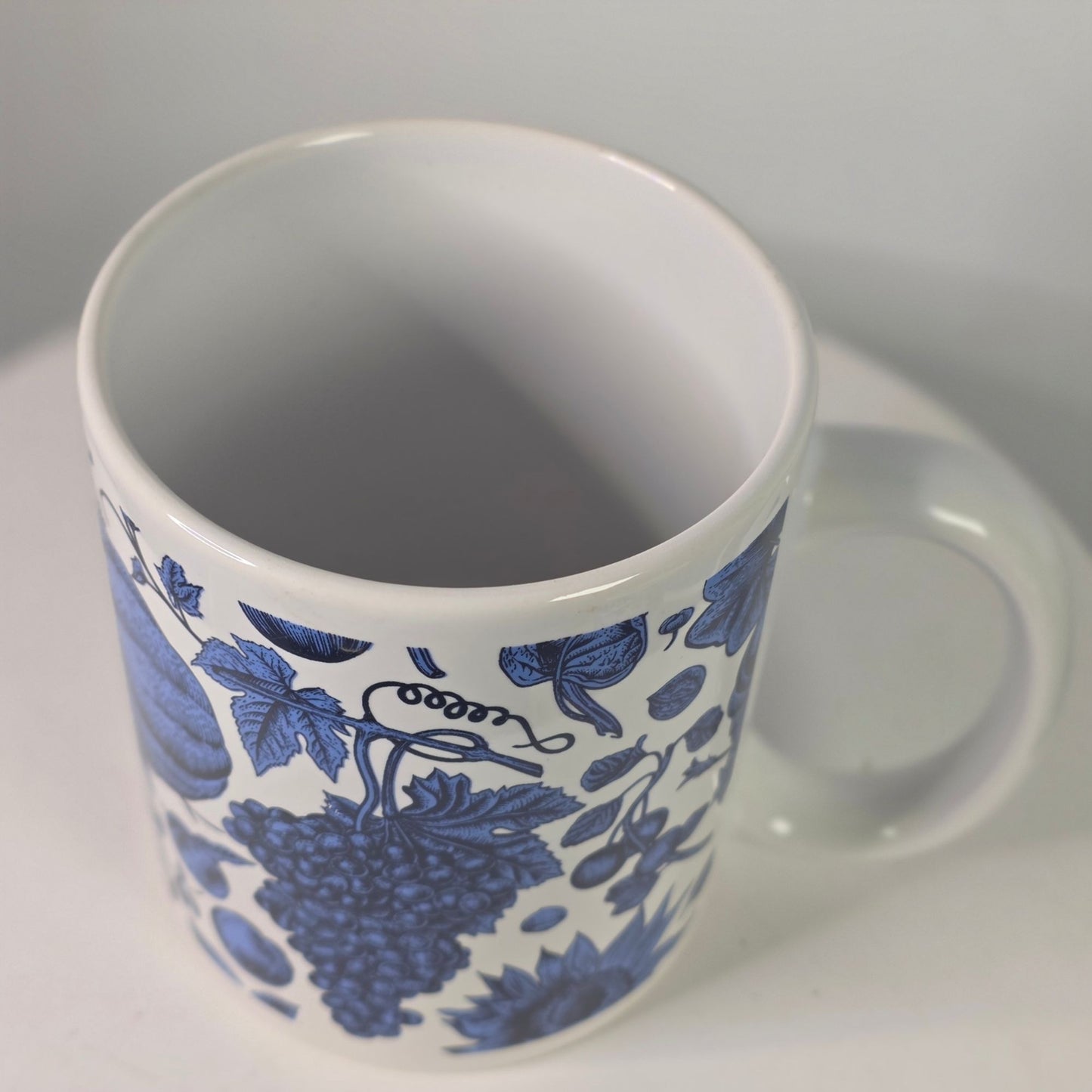 Set 4 Royal Norfolk Blueberry Stoneware Mugs Coffee Tea Farmhouse New