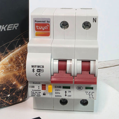 IOT-Based Smart Micro Circuit Breaker With WiFi/Bluetooth Remote Control Powered By Tuya For 230V 50Hz 6000A C100