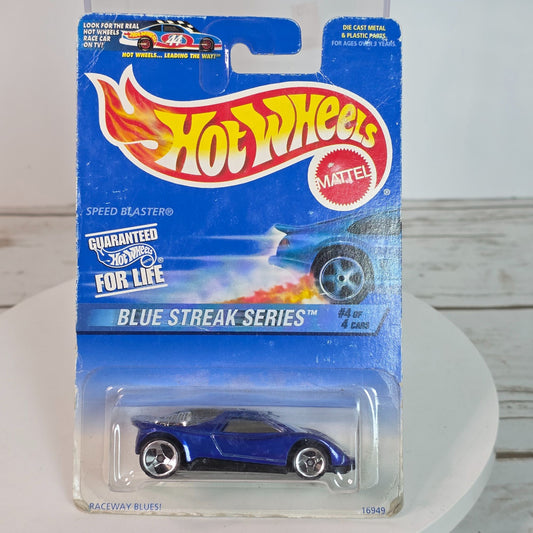 Hot Wheels Mattel Blue Streak Series Speed Blaster Die-Cast Car