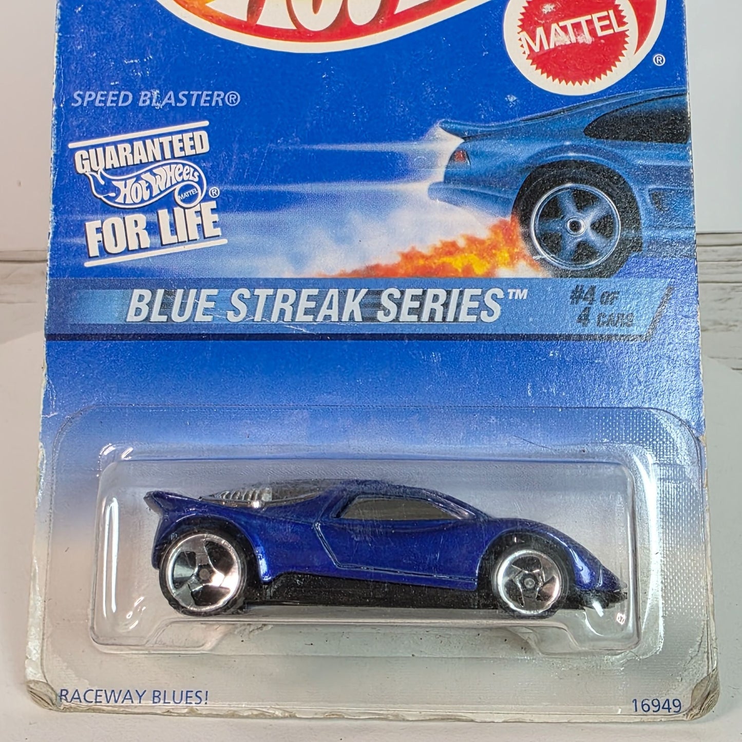 Hot Wheels Mattel Blue Streak Series Speed Blaster Die-Cast Car