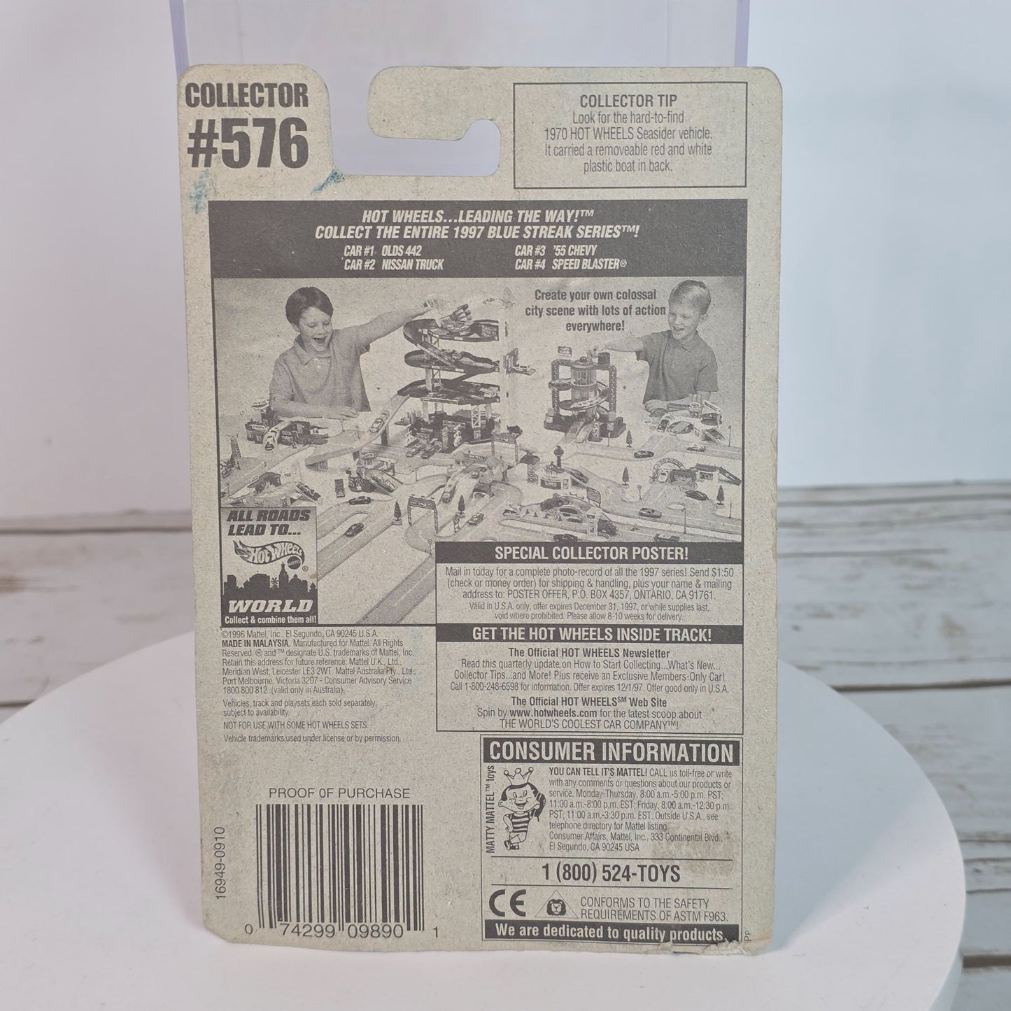 Hot Wheels Mattel Blue Streak Series Speed Blaster Die-Cast Car