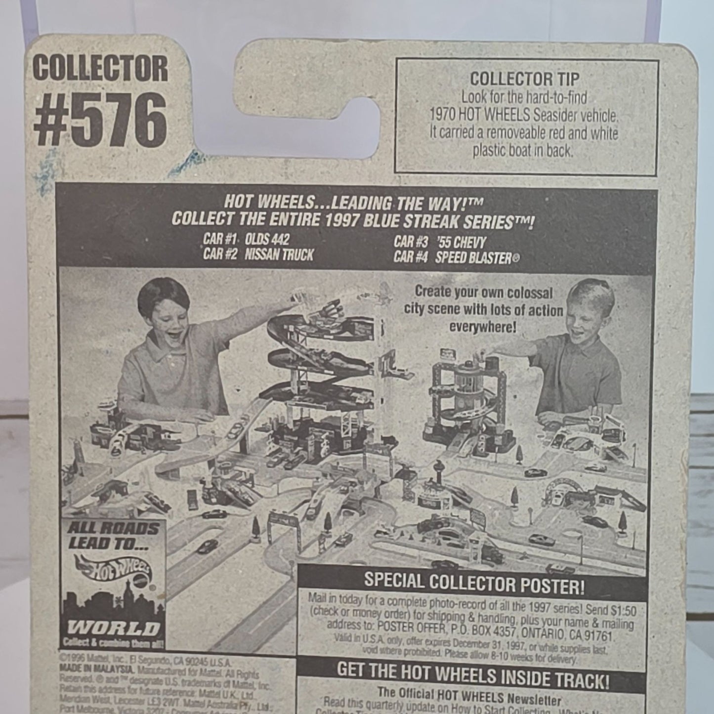 Hot Wheels Mattel Blue Streak Series Speed Blaster Die-Cast Car