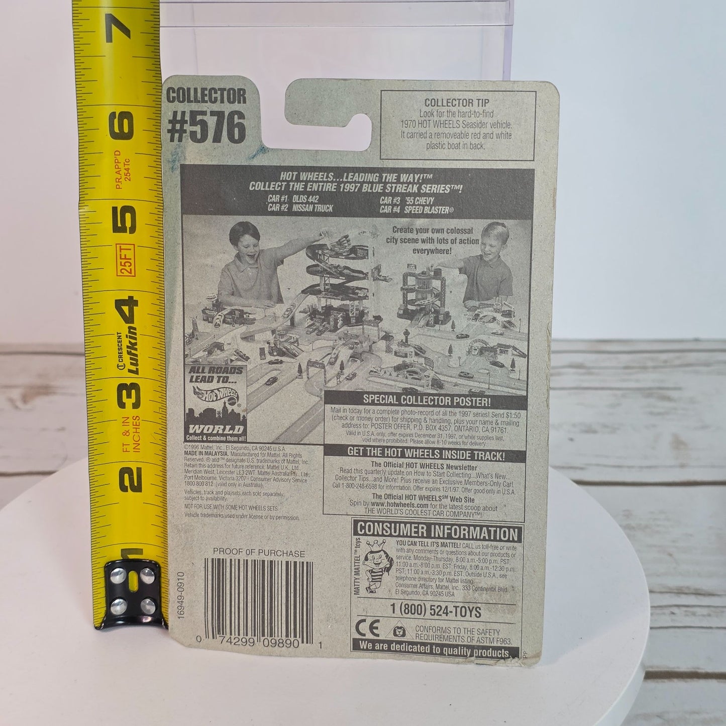 Hot Wheels Mattel Blue Streak Series Speed Blaster Die-Cast Car