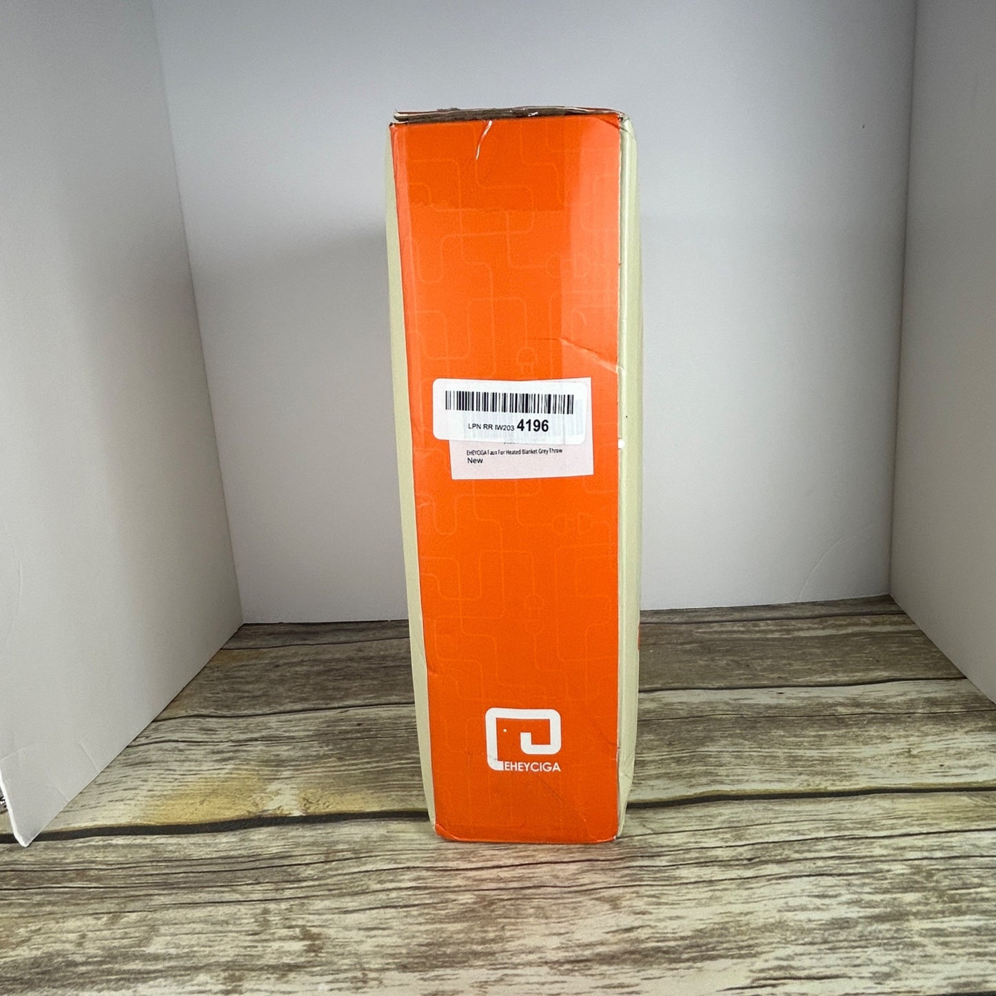 Eheyciga Faux Fur Heated Electric Blanket Grey Throw