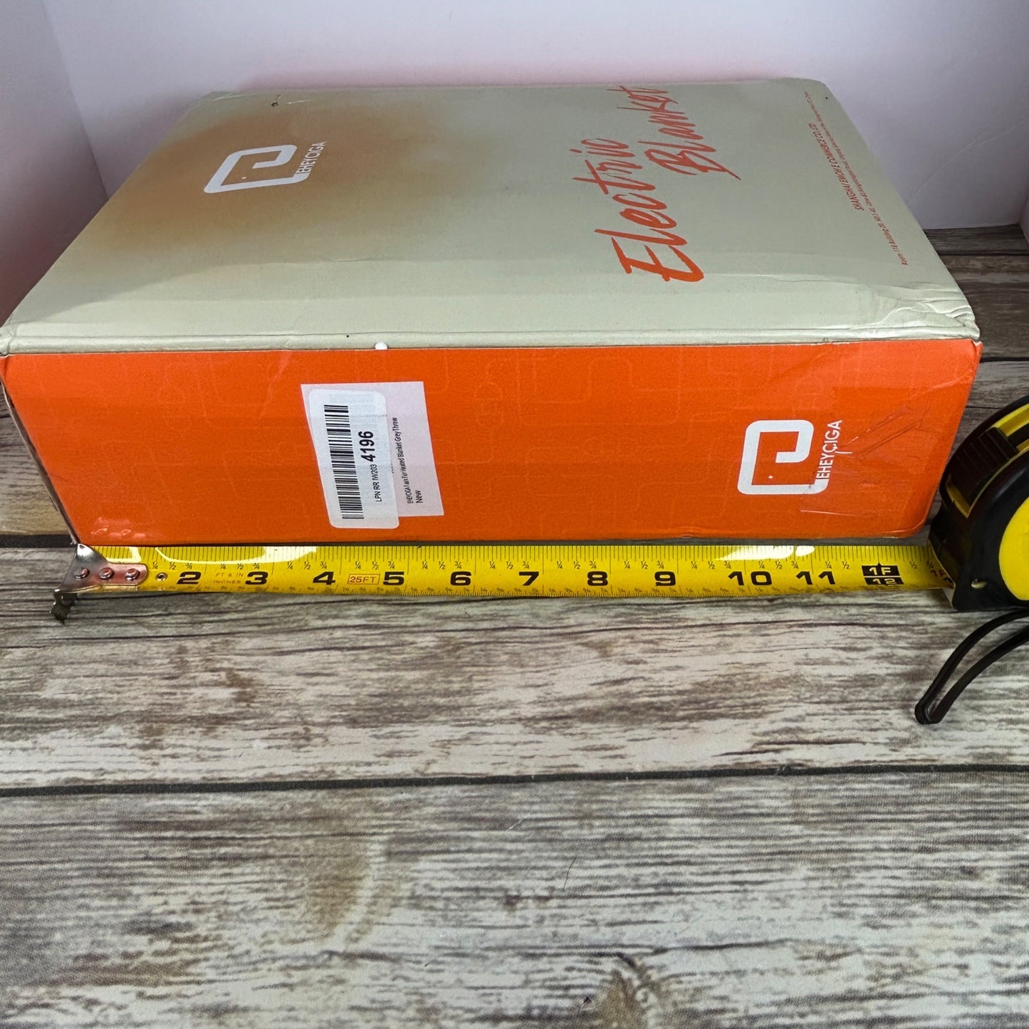 Eheyciga Faux Fur Heated Electric Blanket Grey Throw