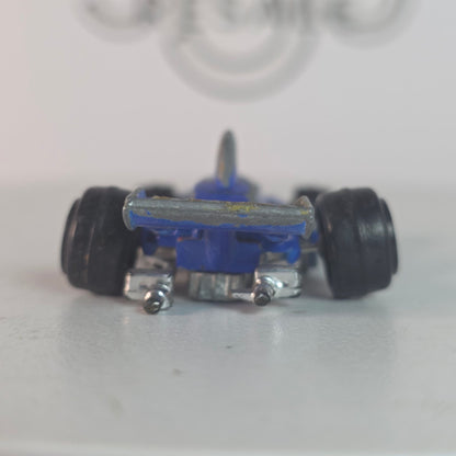 Vintage Yatming Tyrrell Elf F1 Diecast Toy Car Blue Model No. 1070 Made In Hong Kong Pre-Owned Collectible
