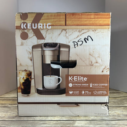 Keurig K-Elite Single Serve Coffee Maker With Iced Coffee Capability & 75oz Reservoir