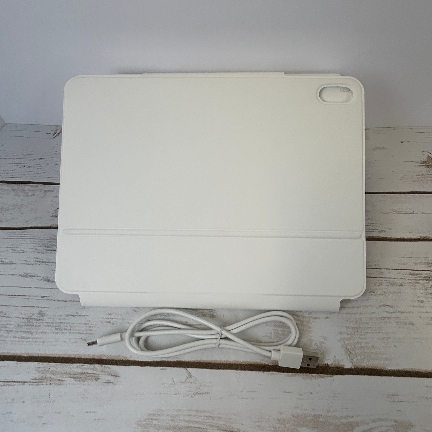 New ESR iPad Pro 11 Inch Case with Keyboard (M4, 2024), iPad Pro 11(5th Gen) Keyboard Case with Easy-Set Magnetic Stand, Portrait/Landscape Modes, Removable Protective Case, Rebound 360 Series, White