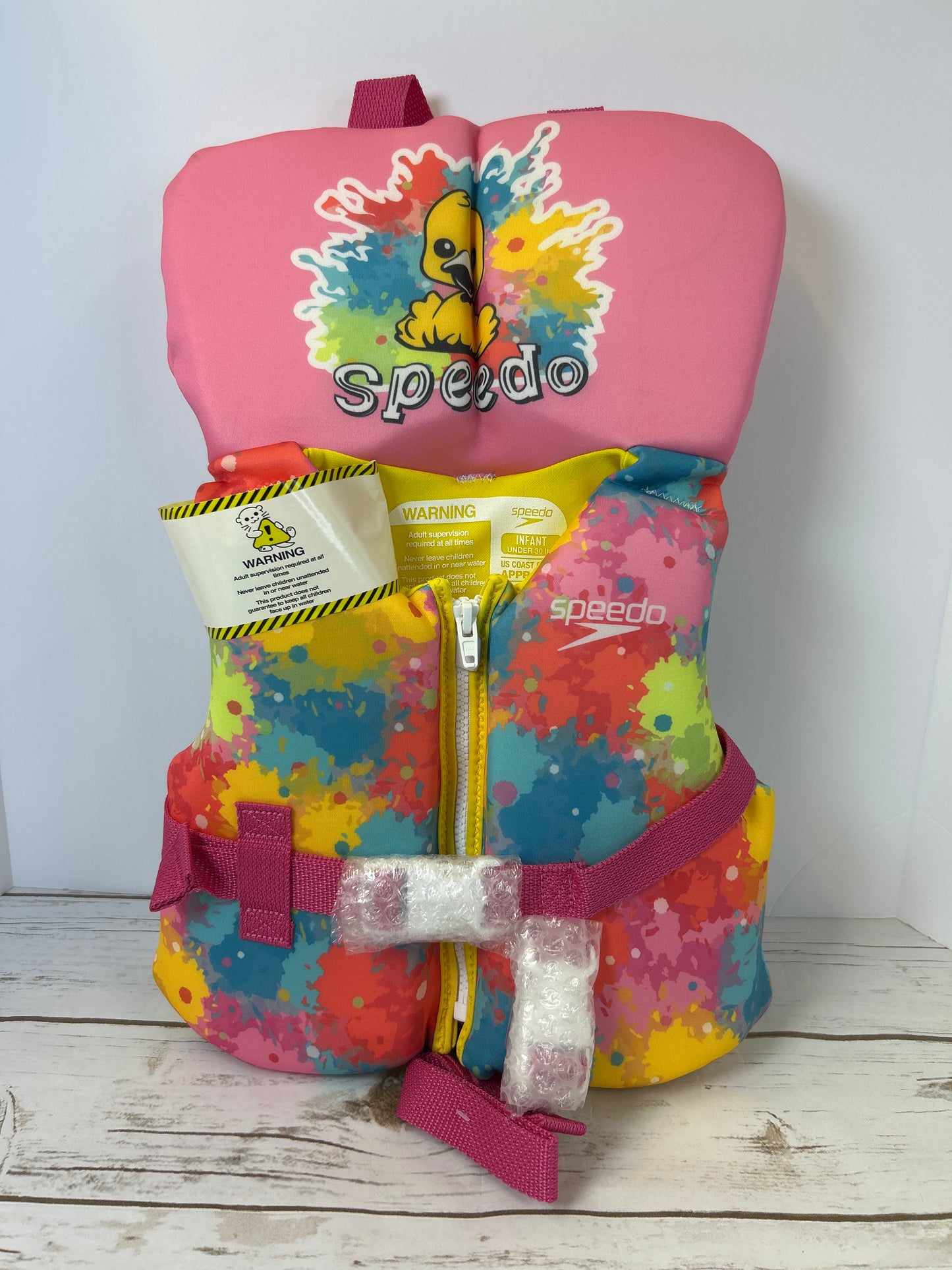 Speedo Infant PFD Life Jacket Vest - Ducky Spots - up to 30lbs