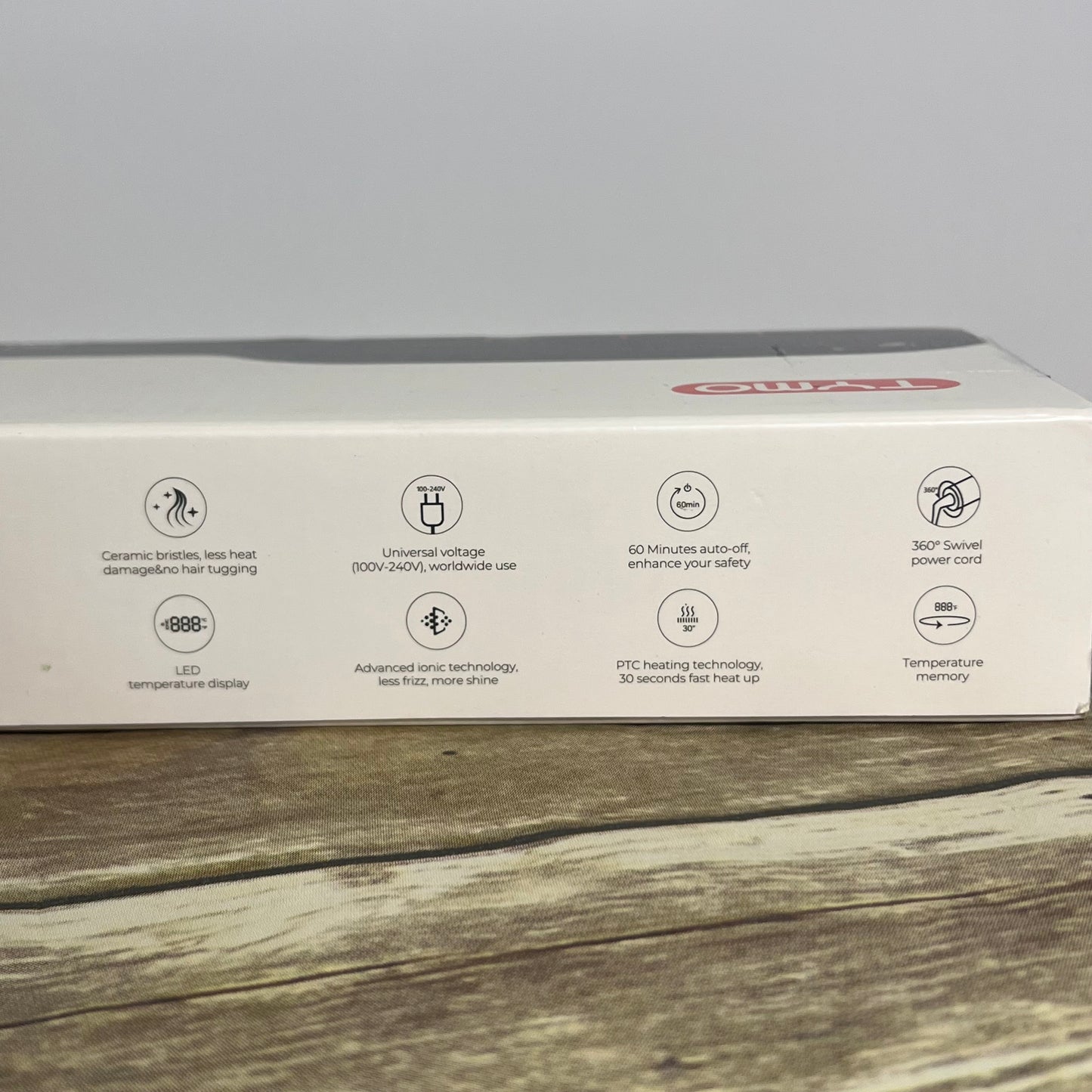 TYMO Ionic Plus Hair Straightening Brush