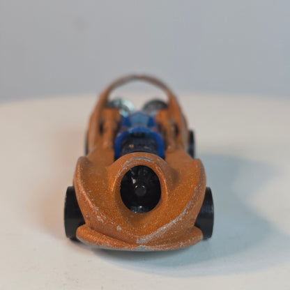 Hot Wheels 1995 Power Rocket 2014 Edition Die-Cast Car With Metallic Copper Body & Blue Accents