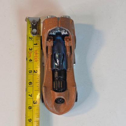 Hot Wheels 1995 Power Rocket 2014 Edition Die-Cast Car With Metallic Copper Body & Blue Accents