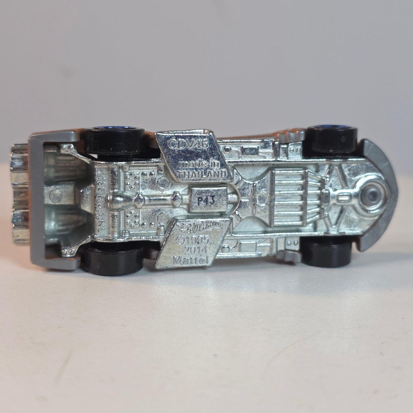 Hot Wheels 1995 Power Rocket 2014 Edition Die-Cast Car With Metallic Copper Body & Blue Accents