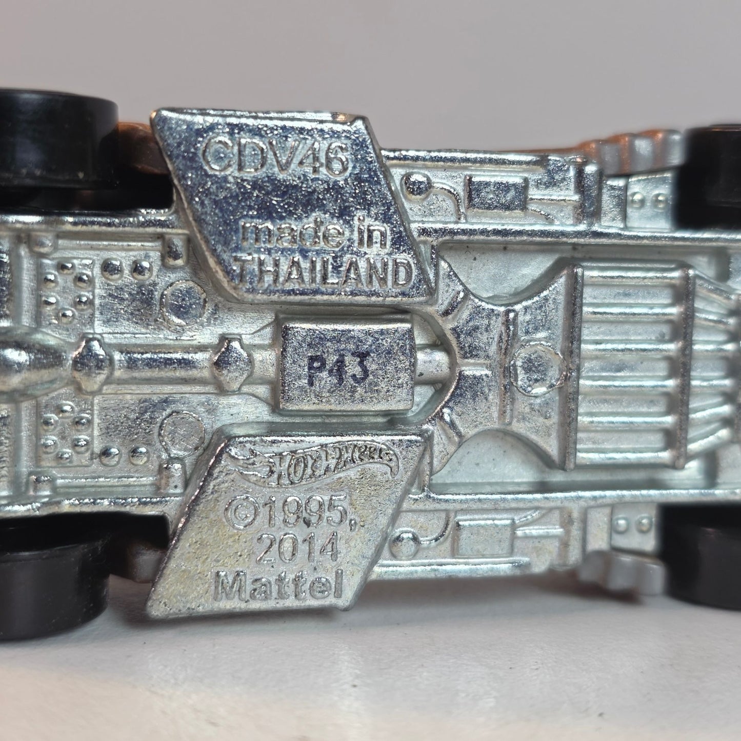 Hot Wheels 1995 Power Rocket 2014 Edition Die-Cast Car With Metallic Copper Body & Blue Accents