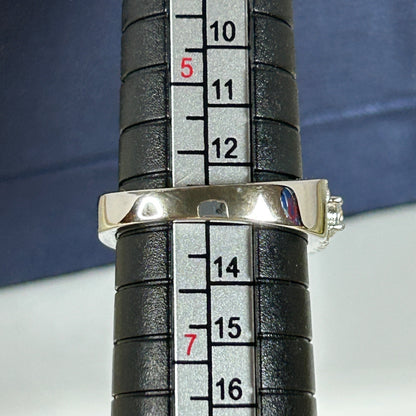 Italo Halo Half Eternity Multi Row Oval Cut Bridal Wedding Ring