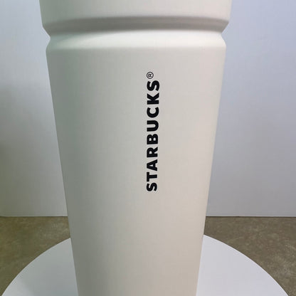 NWT New Starbucks Vacuum Insulated Cold Cup Tumbler Twist Seal Matte White 24oz