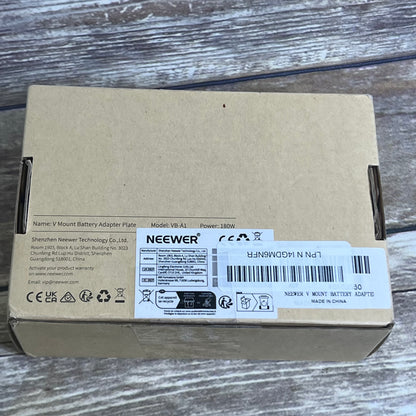 NIB New NEEWER VB-A1 V Mount Battery Adapter Plate 15mm Dual Rod Clamps SKU: 66603062