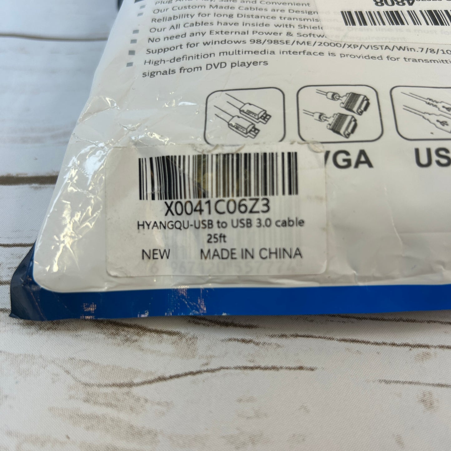 High Quality cable / High Speed / USB to USB 3.0 Cable / 25ft