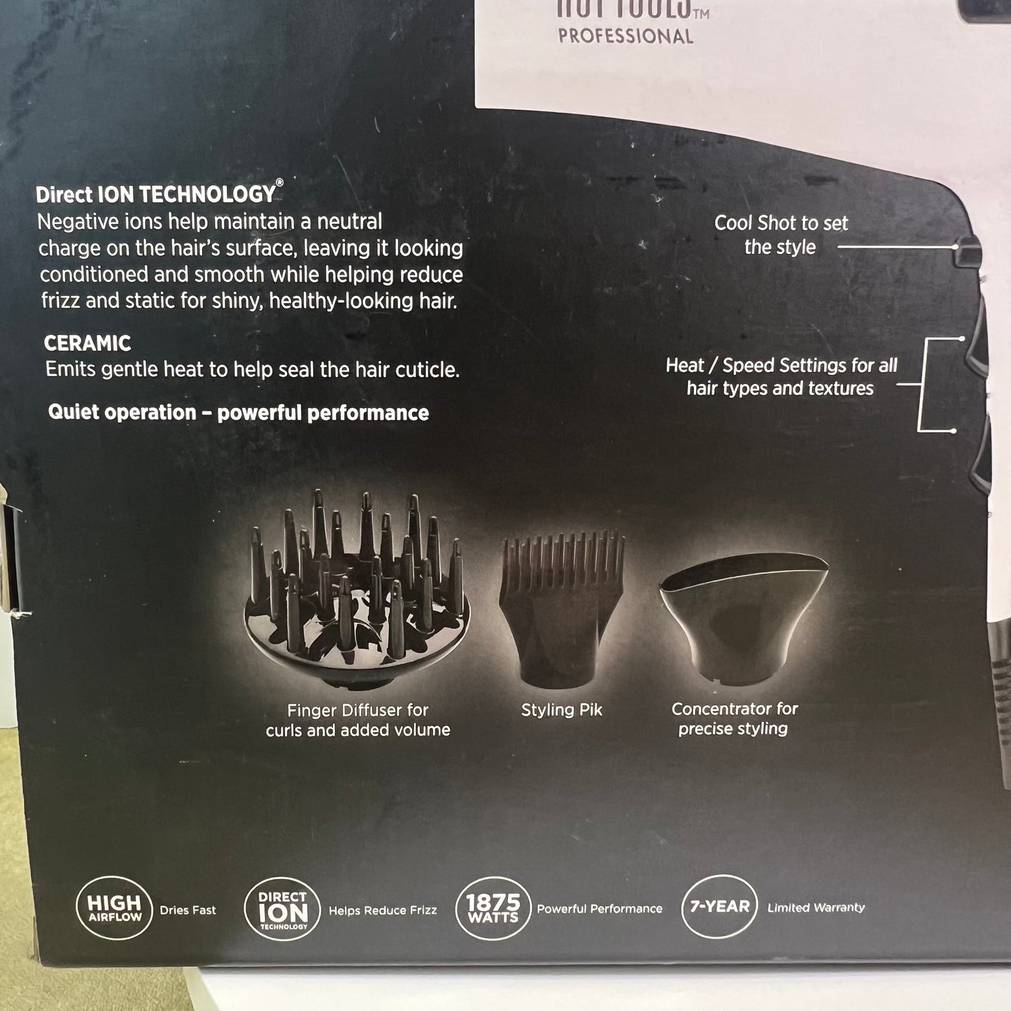 New HOT TOOLS Professional Helix Lite Turbo Ceramic Salon Ionic Dryer