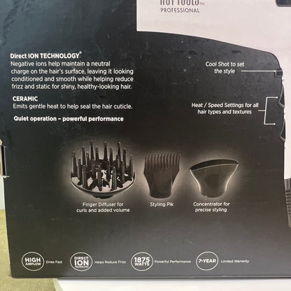 New HOT TOOLS Professional Helix Lite Turbo Ceramic Salon Ionic Dryer