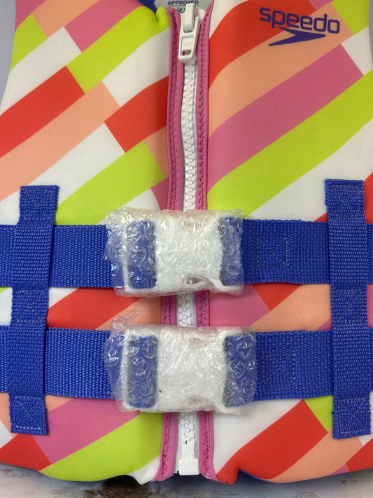 Speedo Youth PFD Life Jacket Vest (TARGET) - Pink Parasol (NEW) Youth 50-90lbs