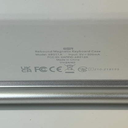 New ESR iPad Pro 11 Inch Case with Keyboard (M4, 2024), iPad Pro 11(5th Gen) Keyboard Case with Easy-Set Magnetic Stand, Portrait/Landscape Modes, Removable Protective Case, Rebound 360 Series, White