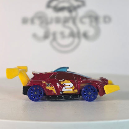 🔥 Hot Wheels X-Raycers 2019 RISING HEAT Translucent Red RALLY Car 🏎️