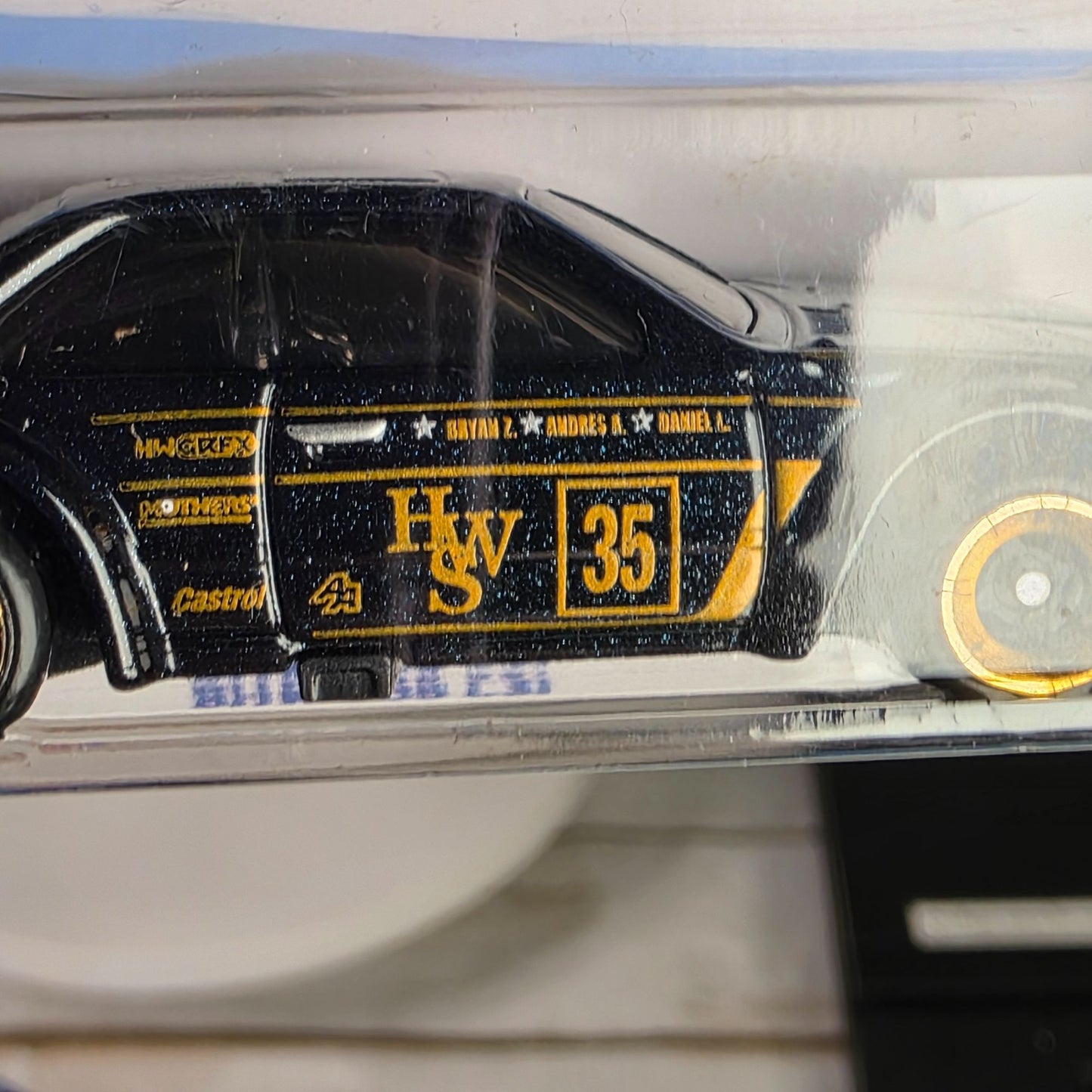 Hot Wheels BMW 635 CSi 2025 Collectible Die-Cast Car 1:5 Wild Widebody Series Black W/Gold Accents 185/250 Limited Edition
