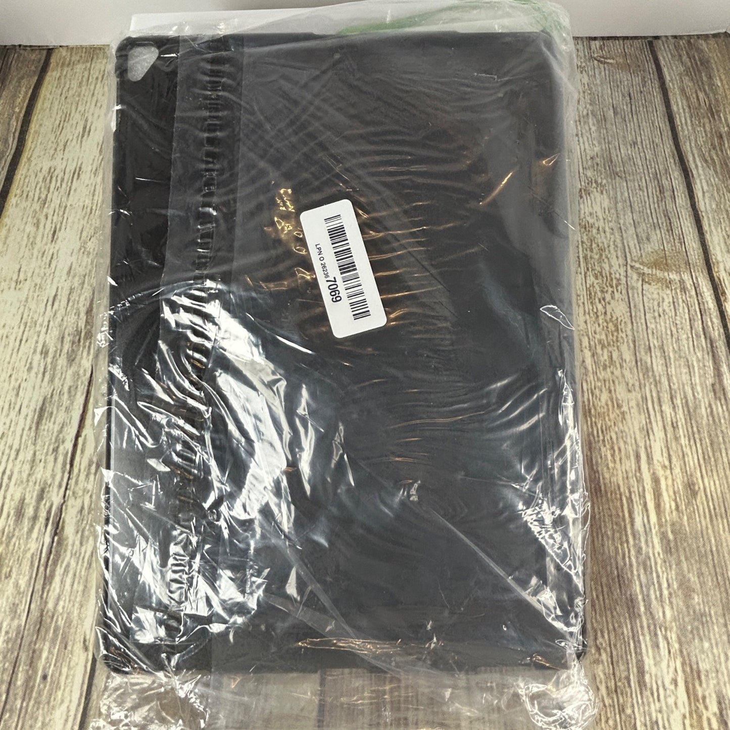 Infiland 360° Rotating Black Crystal Acrylic Transparent Back Protective Case For iPad Pro 12.9 Inch