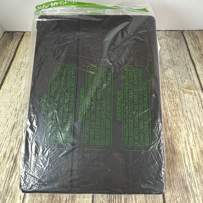 Infiland 360° Rotating Black Crystal Acrylic Transparent Back Protective Case For iPad Pro 12.9 Inch