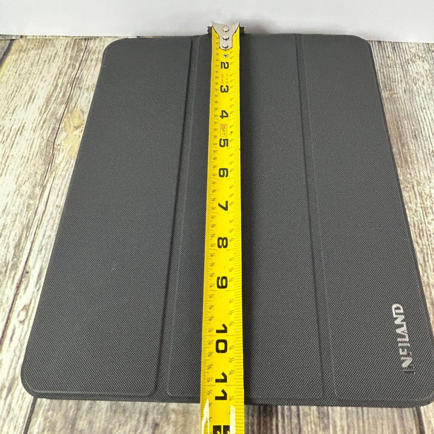 Infiland 360° Rotating Black Crystal Acrylic Transparent Back Protective Case For iPad Pro 12.9 Inch