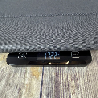 Infiland 360° Rotating Black Crystal Acrylic Transparent Back Protective Case For iPad Pro 12.9 Inch