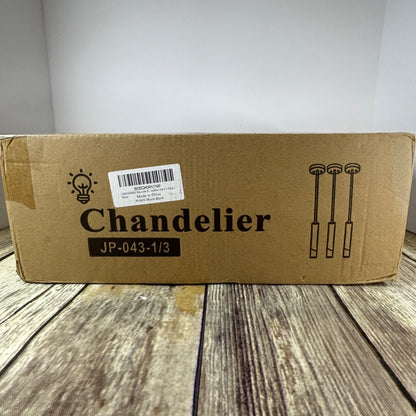 Modern Black LED Pendant Light Fixture Set Of 3