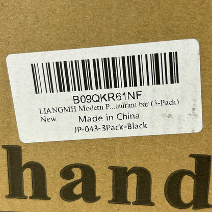 Modern Black LED Pendant Light Fixture Set Of 3