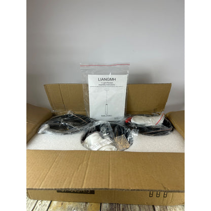 Modern Black LED Pendant Light Fixture Set Of 3