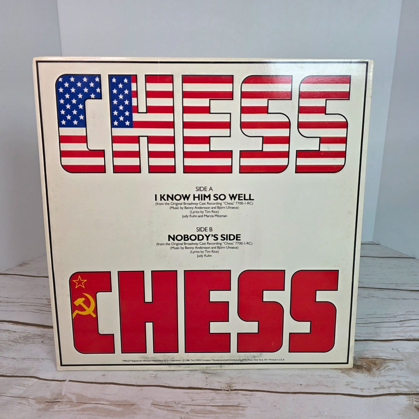 Chess Original Broadway Cast Promo Release Recording Vinyl By RCA Victor Promo Only
