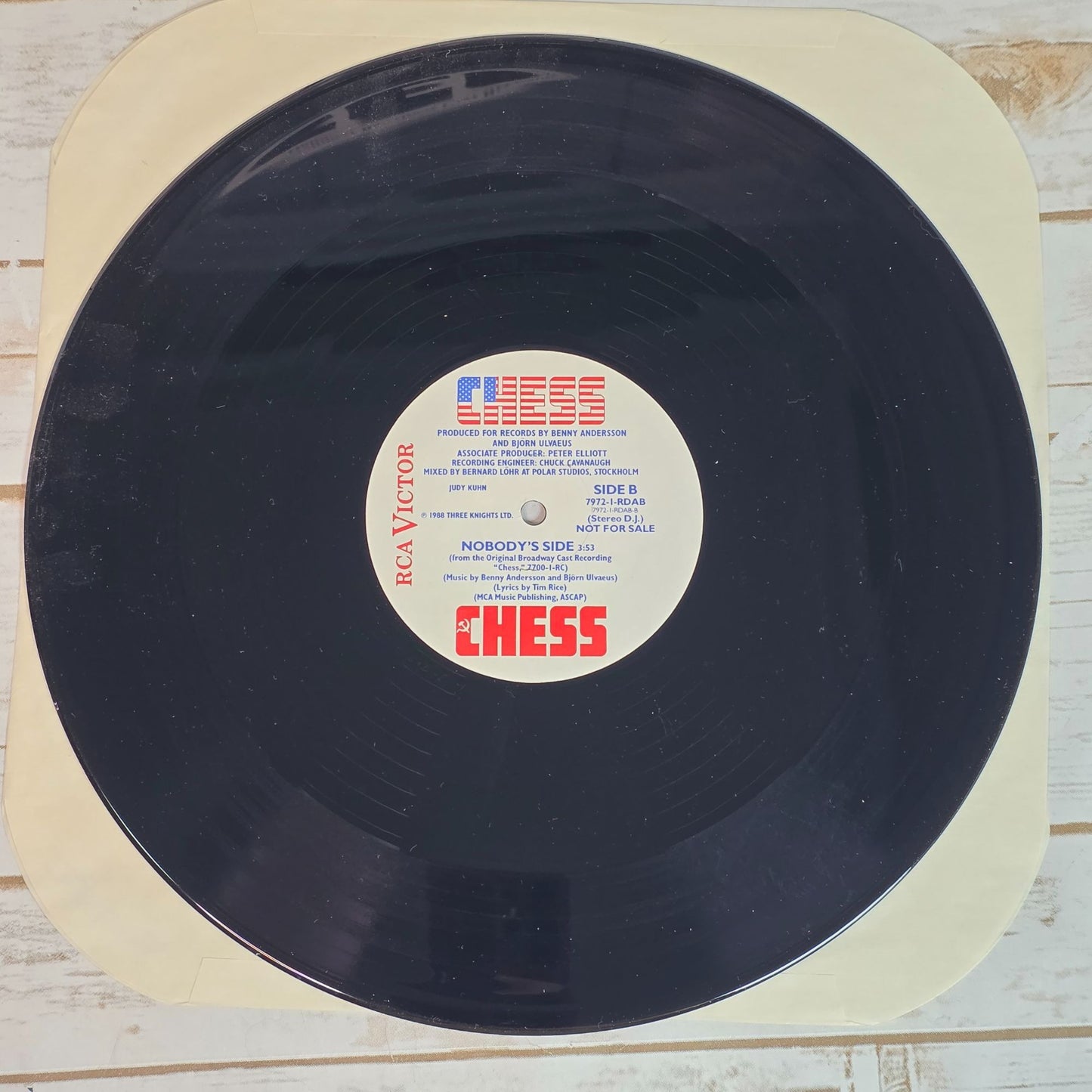 Chess Original Broadway Cast Promo Release Recording Vinyl By RCA Victor Promo Only