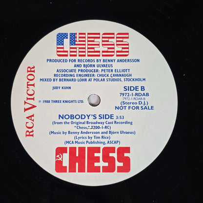 Chess Original Broadway Cast Promo Release Recording Vinyl By RCA Victor Promo Only