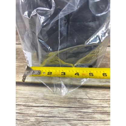 Steve Madden Coleman Black Quilted Shoulder Bag With Gold Monogram Detail & Chain Strap