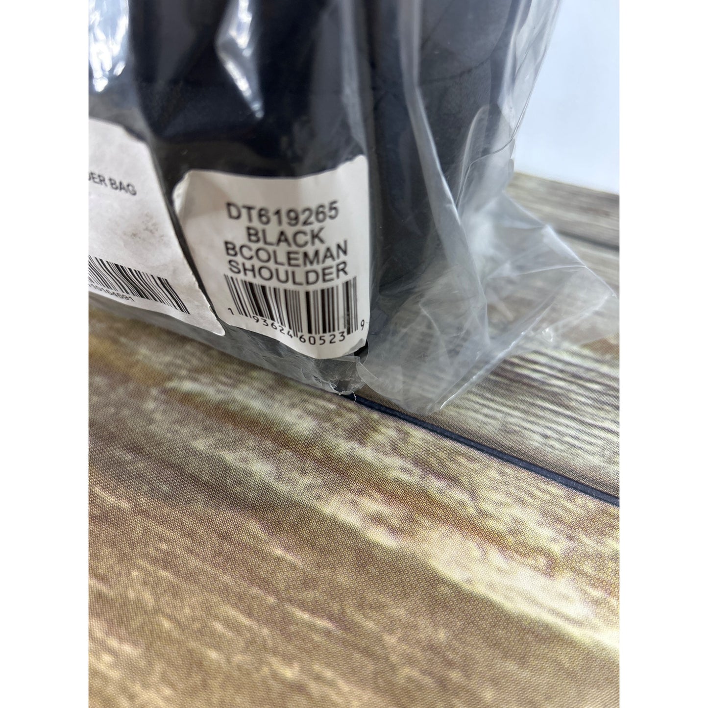 Steve Madden Coleman Black Quilted Shoulder Bag With Gold Monogram Detail & Chain Strap