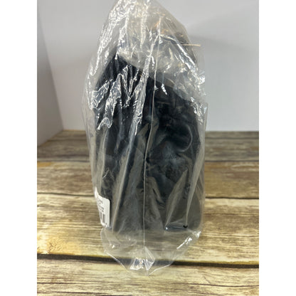 Steve Madden Coleman Black Quilted Shoulder Bag With Gold Monogram Detail & Chain Strap