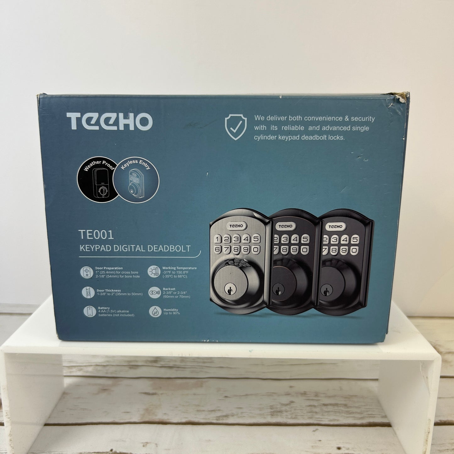 Teeho TE001 Keypad Digital Deadbolt Oil Rubbed Bronze