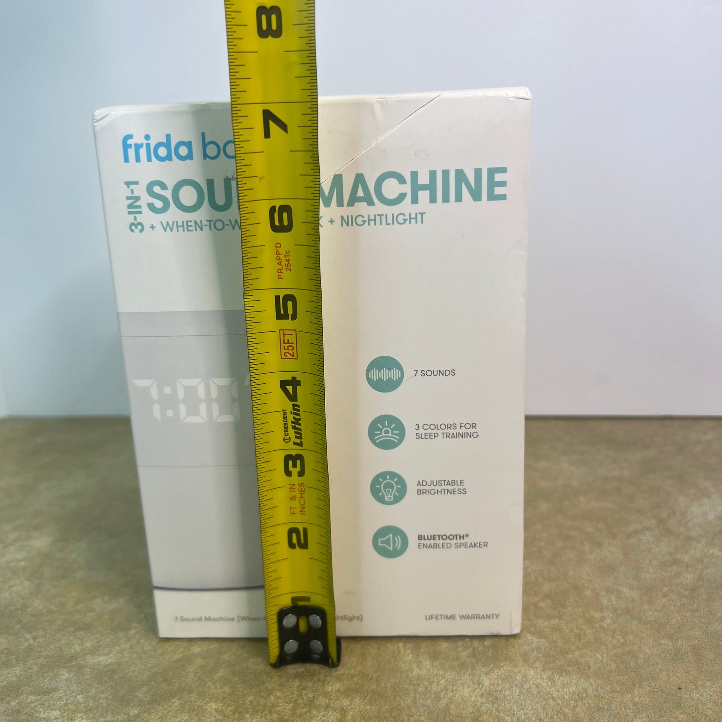 New Frida 3-In-1 Baby Sound Machine When-To-Wake Clock + Nightlight