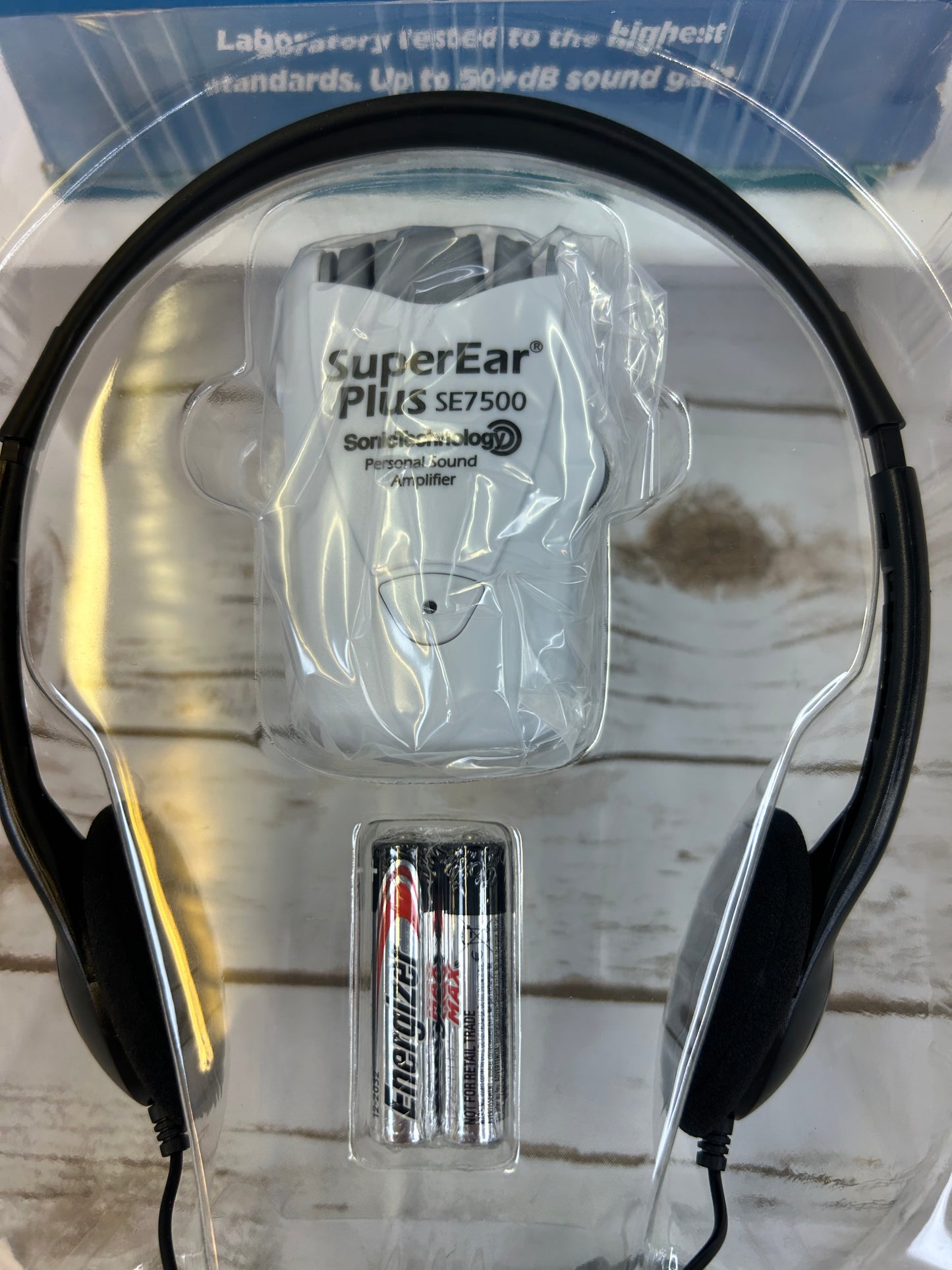 SuperEar Personal Sound Amplifier, Pocket Sound Amplifier, Headphones Plus SE7500